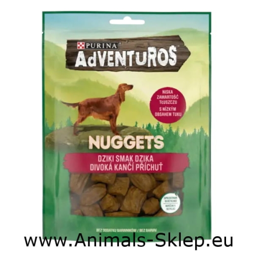 Purina Adventuros Nuggets o smaku dzika 90g