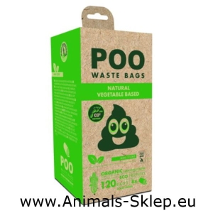 M-Pets Poo Woreczki na odchody 8x 15szt Mięta