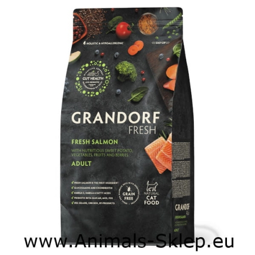 Grandorf Cat Fresh Adult Salmon 2kg z łososiem dla kotów dorosłych