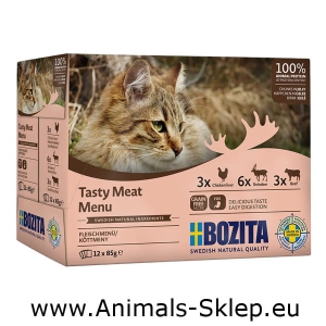 Bozita Multibox saszetka mix Mięsne kawałki w galarecie 12x 85g
