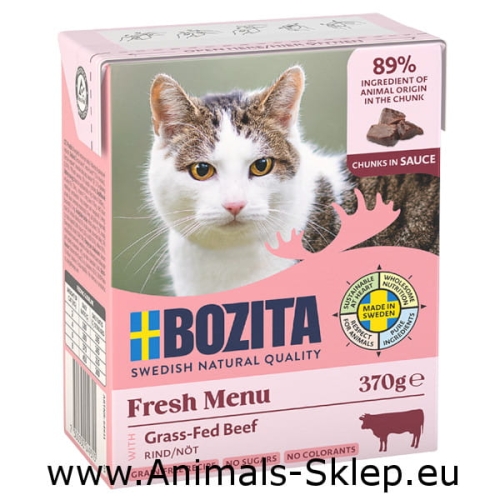 Bozita dla kota kawałeczki w sosie wołowina 370g