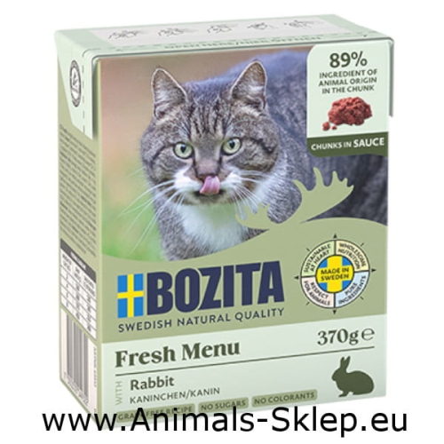 Bozita dla kota kawałeczki w sosie królik 370g