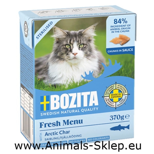 Bozita dla kota kawałeczki w sosie sterilised pstrąg 370g