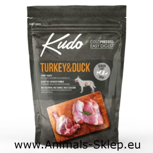 Kudo Indyk Kaczka Light Senior 3kg