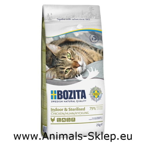 Bozita dla kota Indoor Sterilised kurczak 2kg