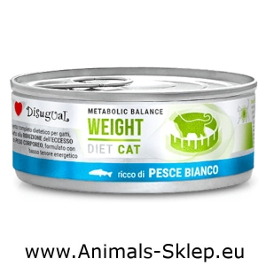 Disugual Karma mokra dla kota Weterynaryjna Weight Białoryby 85g