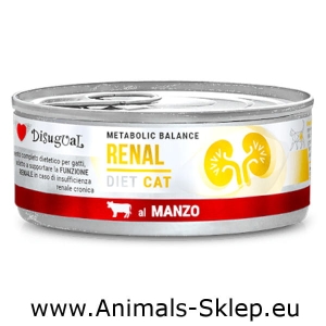 Disugual Karma mokra dla kota Weterynaryjna Renal Wołowina 85g