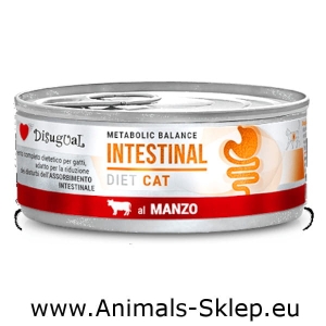 Disugual Karma mokra dla kota Weterynaryjna Intestinal Wołowina 85g
