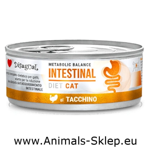 Disugual Karma mokra dla kota Weterynaryjna Intestinal Indyk 85g