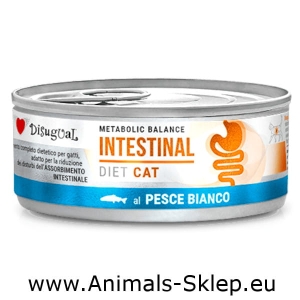 Disugual Karma mokra dla kota Weterynaryjna Intestinal Białoryby 85g