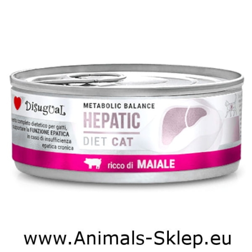 Disugual Karma mokra dla kota Weterynaryjna Hepatic Wieprzowina 85g
