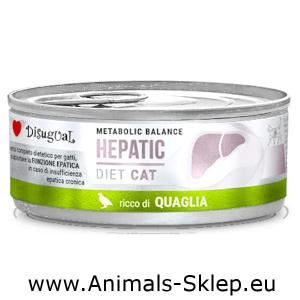 Disugual Karma mokra dla kota Weterynaryjna Hepatic Przepiórka 85g