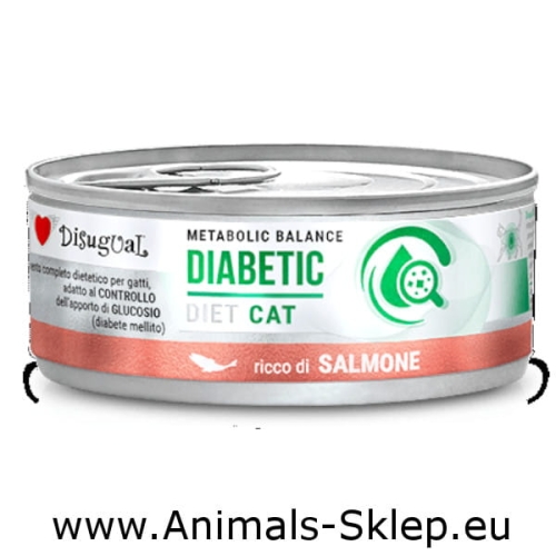 Disugual Karma mokra dla kota Weterynaryjna Diabetic Łosoś 85g