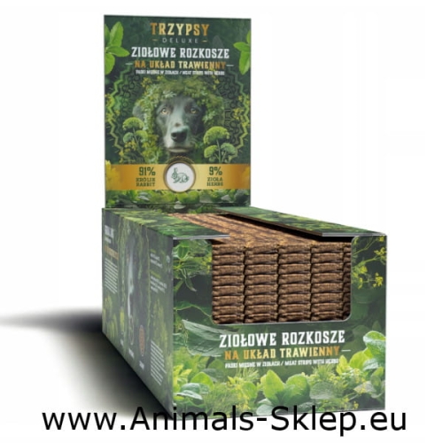 Happy Snacky Ziołowe Rozkosz pasek z królika układ trawienny 1szt
