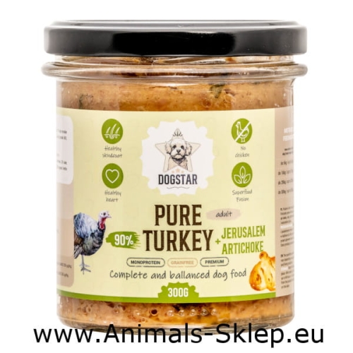 DogStar Pure indyk z jarmużem słoik 300g