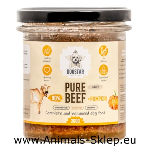 DogStar Pure wołowina z cukinią słoik 300g
