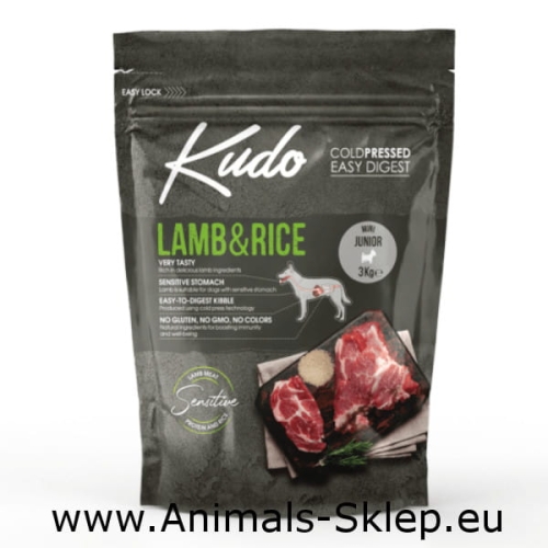 Kudo Jagnięcina Ryż Mini Junior 3kg