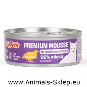 Comfy Appetit Premium Sterilized puszka dla kota z przepiórką 85g