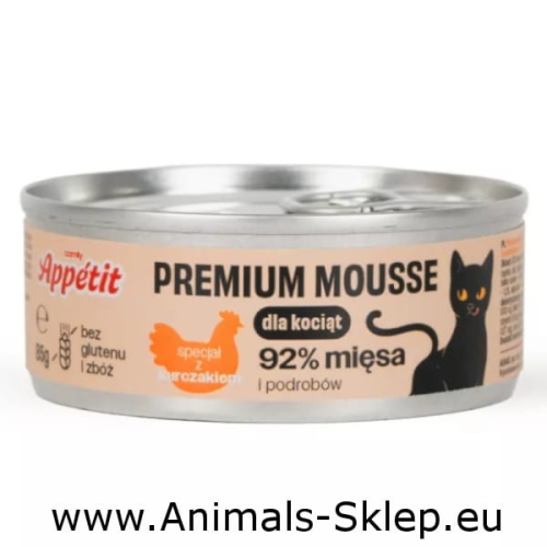 Comfy Appetit Premium Kitten puszka dla kociąt z kurczakiem 85g