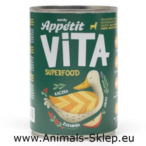 Comfy Appetit Vita puszka dla psa kaczka 400g