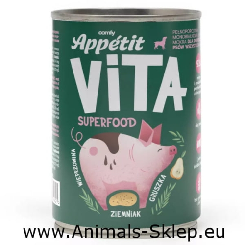 Comfy Appetit Vita puszka dla psa wieprzowina 400g