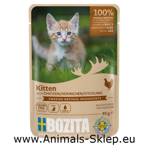 Bozita Kitten saszetka kawałki w sosie z kurczakiem 85g