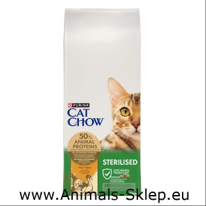 Purina Cat Chow Sterilised Turkey z indykiem 15kg