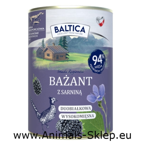 Baltica Smaki Regionów Bażant z Sarniną 400g