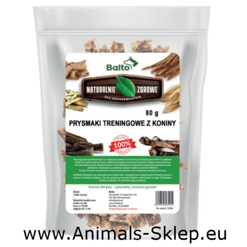 Balto przysmak treningowy z koniny 80g