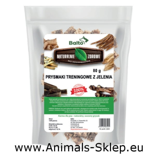 Balto przysmak treningowy z jelenia 80g