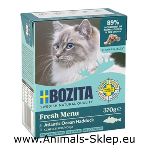 Bozita dla kota kawałeczki w galarecie dorsz 370g