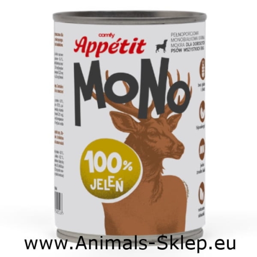 Comfy Appetit monobiałkowa puszka dla psa jeleń 400g