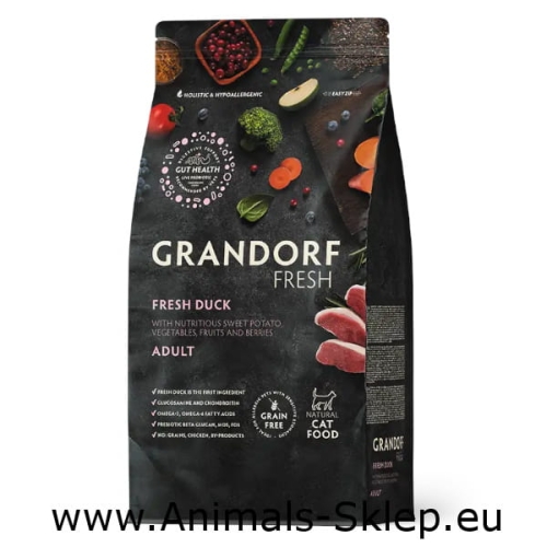 Grandorf Cat Fresh Adult Duck 2kg z kaczką dla kotów dorosłych