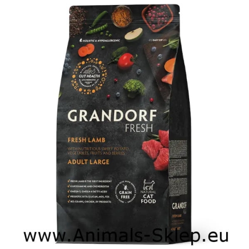Grandorf Cat Fresh Adult Lamb Large 2kg z jagnięciną dla dużych ras