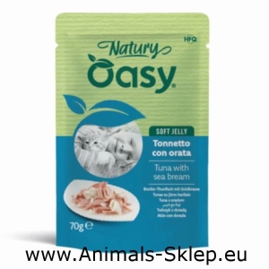 Oasy Natury tuńczyk dorada saszetka dla kota 70g