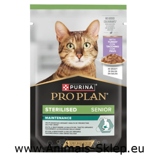 Purina Pro Plan Sterilised Senior z indykiem w sosie saszetka 85g