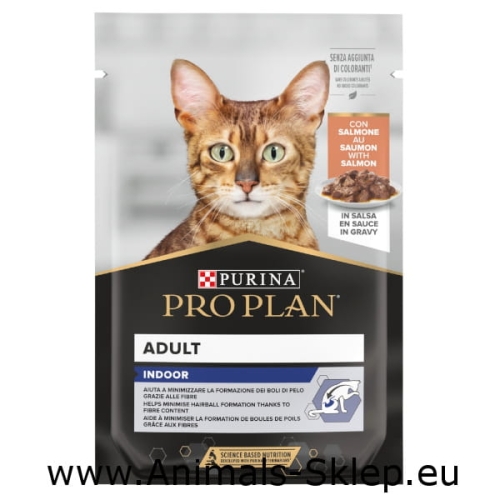 Purina Pro Plan Indoor łosoś w sosie saszetka 85g