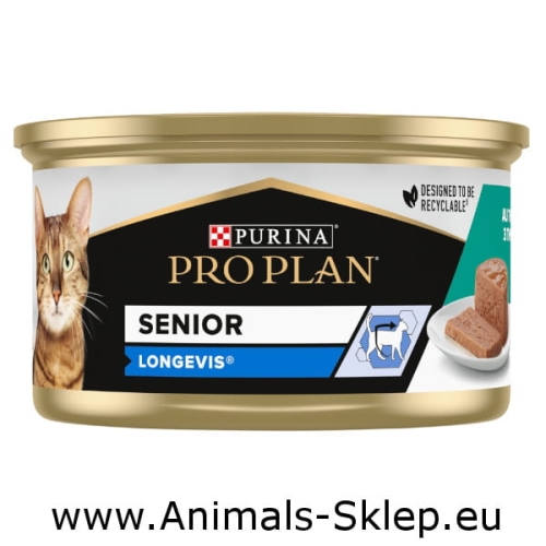 Purina Pro Plan Senior mus tuńczyk puszka 85g