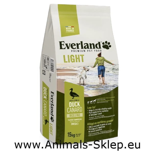 Everland Dog Adult Light bogata w kaczkę 15kg