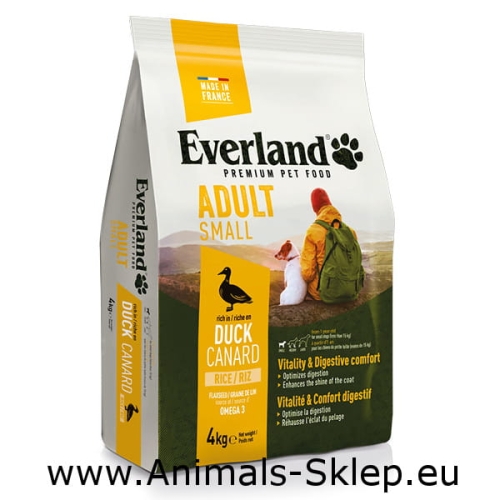 Everland Dog Adult Small bogata w kaczkę 4kg