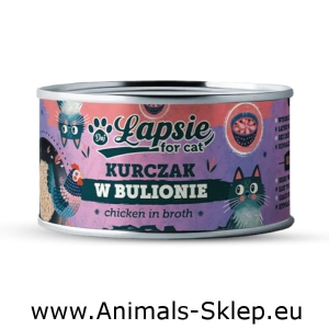 Happy Snacky Łapsie dla kota Kurczak w bulionie 80g
