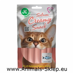JK Animals Creamy Snack Salmon kremowy przysmak dla kota łosoś 5x 15g