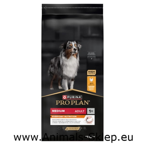 Purina Pro Plan Medium Adult Everyday Chicken z kurczakem 14kg