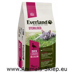Everland Cat Sterilised bogata w kaczkę 15kg