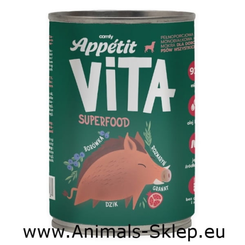Comfy Appetit Vita puszka dla psa dzik 400g