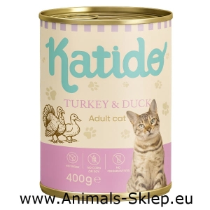 Katido mokra karma dla kota Super Premium indyk kaczka 400g