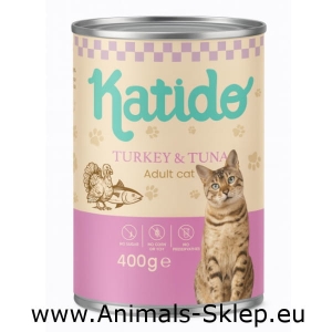 Katido mokra karma dla kota Super Premium indyk tuńczyk 400g