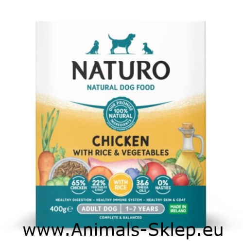 Naturo tacka kurczak z ryżem 400g