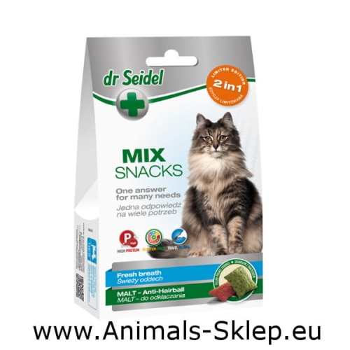 Dr Seidel dla kota MIX 2w1 na świeży oddech & malt 60g