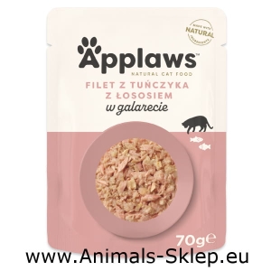 Applaws Cat filet z tuńczyka z łososiem w galaretce dla kota 70g